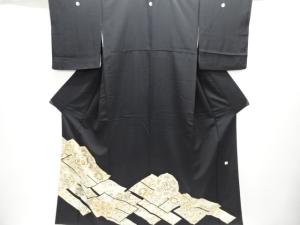 作家物　鳳凰・華紋模様刺繍留袖(比翼付き)